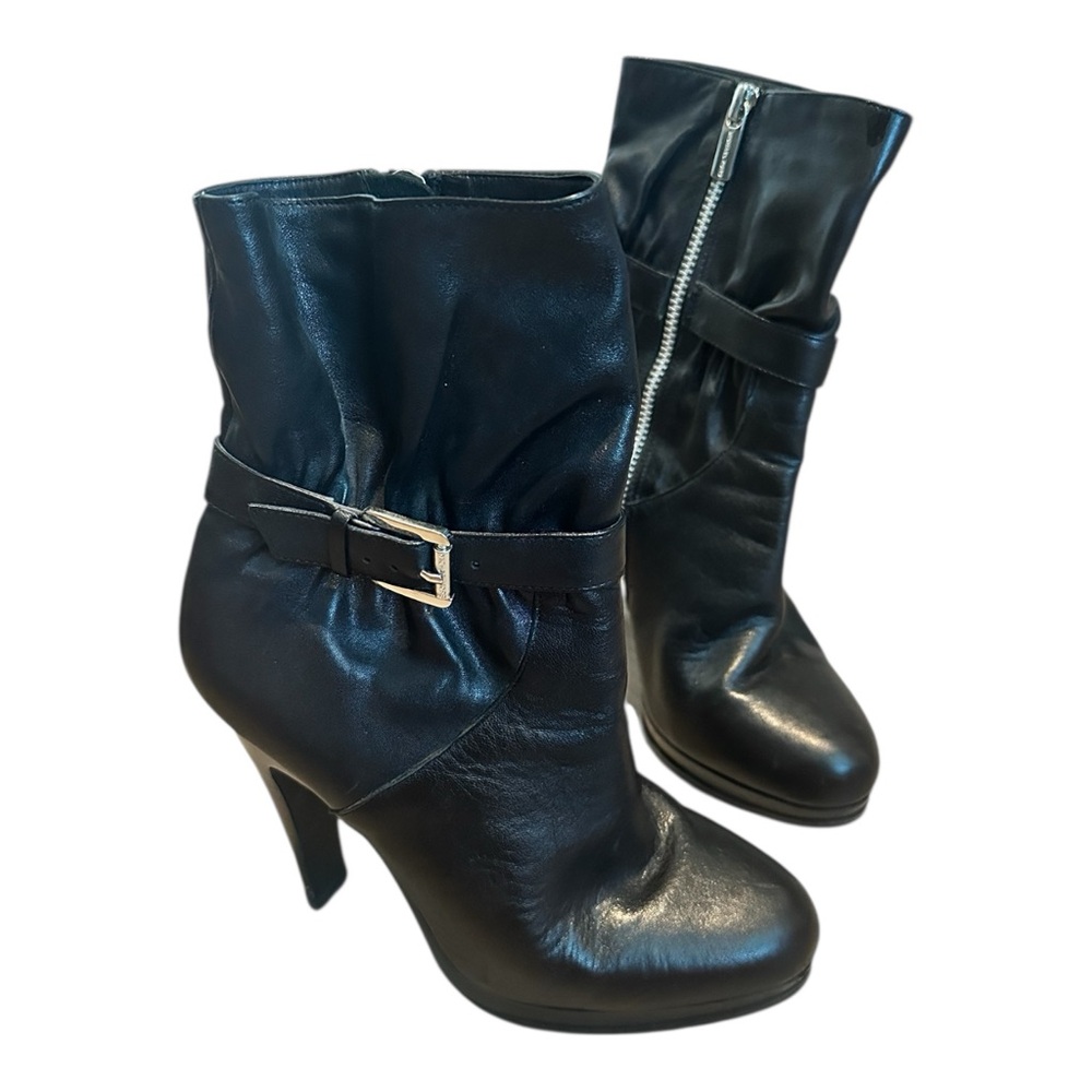 MICHAEL Michael Kors Women’s 6M Black Pump Heel Boots
